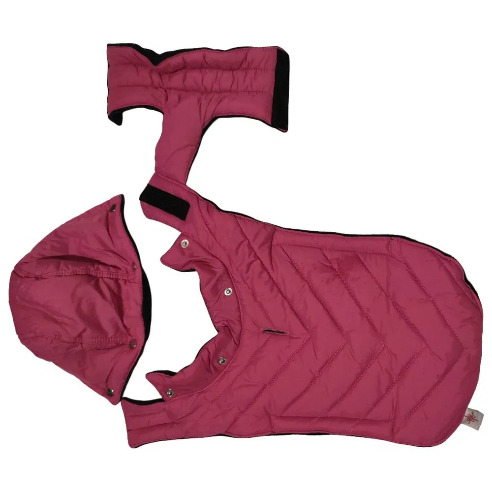 Good2Go Hot Pink Dog Snow Winter Coat Jacket with Detachable Hood Size XS